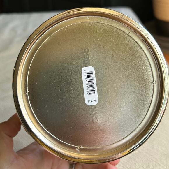 Bath & Body Works Gold Flower Butterfly Round Bowl Globe 3 Wick Candle Holder - Picture 6 of 6